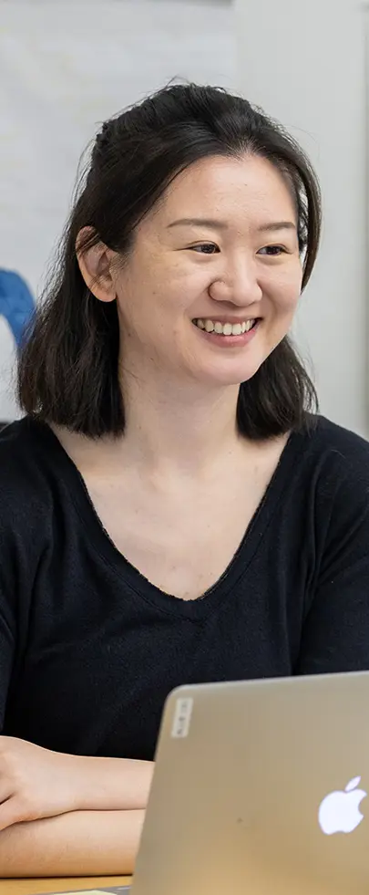 Mandarin teacher smiling