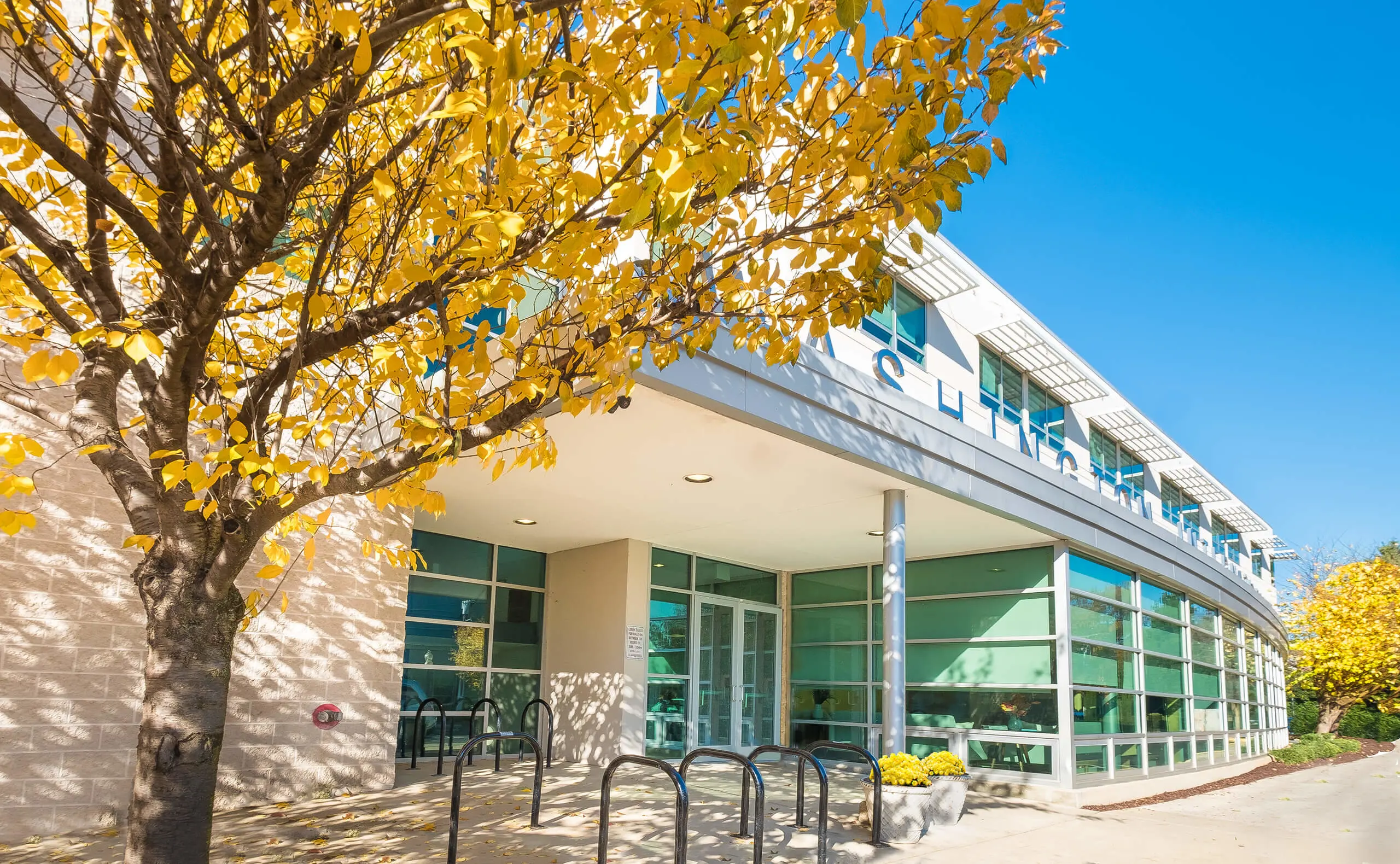 Exterior of school building