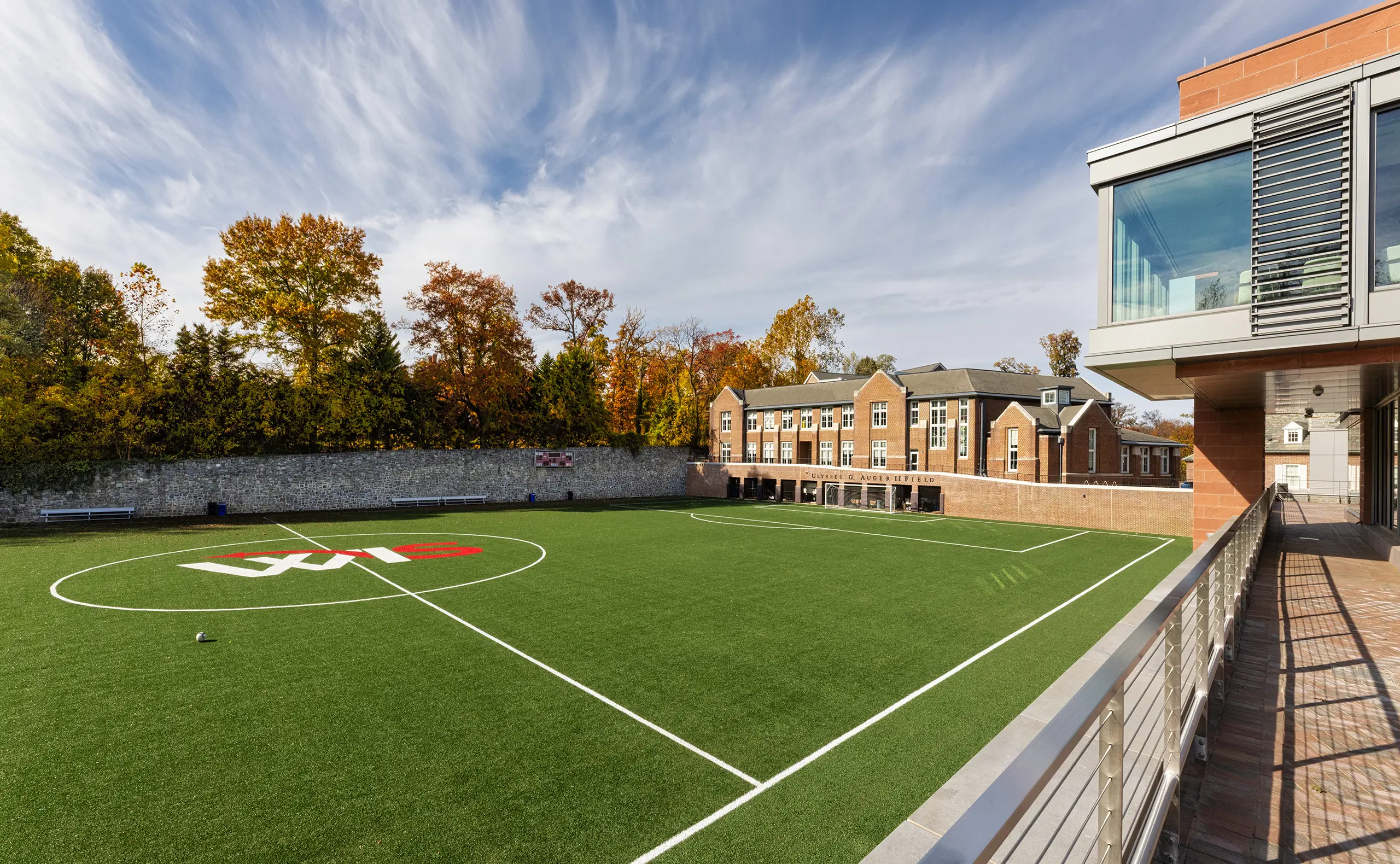 Soccer Pitch & Middle School Building